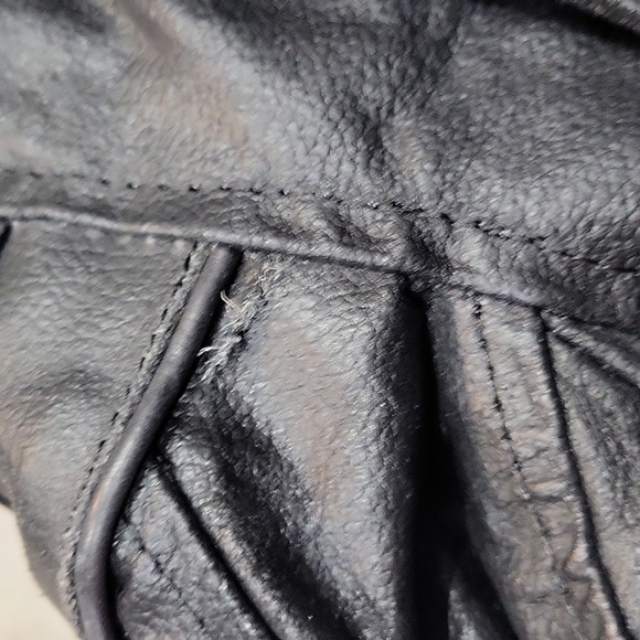 NWT Interstate Leather leather basic classic scooter motorcycle biker jacket coa - Picture 13 of 15